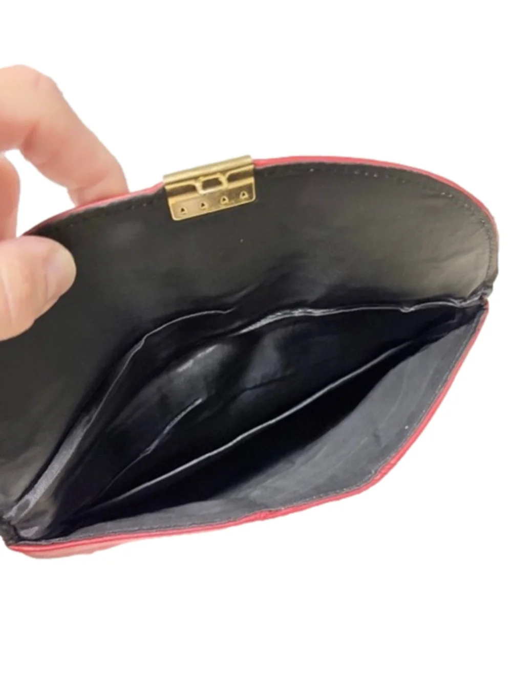 Red Envelope Clutch Bag, 6.5”x10”, Vintage